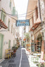 Pastel Street In Greece