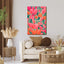 Pink And Orange Tulips Canvas - Drawdeck