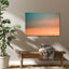 Blue and orange sunrise II Canvas - Drawdeck