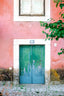 Colorful Door In Lisbon Portugal - Drawdeck