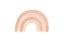 Watercolor Rainbow Horizontal  Pastel Coral - Drawdeck