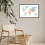 Watercolor World Map Pastels Canvas - Drawdeck